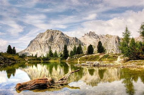 Lagazuoi Dolomites Mountain Lake Free Photo On Pixabay