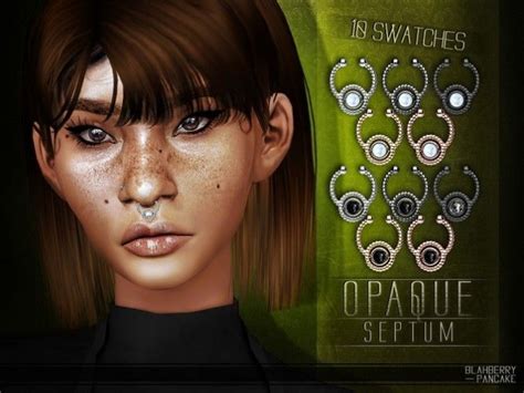 Opaque Septum By Blahberry Pancake For The Sims 4 Spring4sims Sims