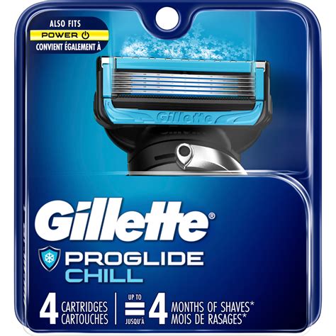 gillette men s fusion proglide chill razor cartridge refills 4 ct razors beauty and health