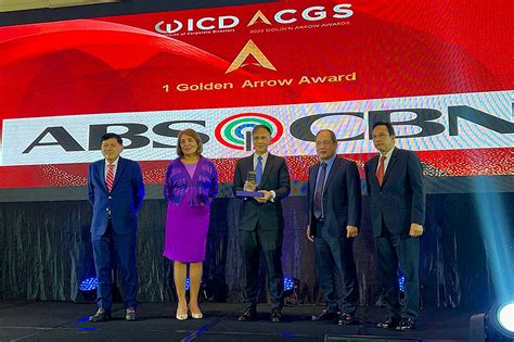 Abs Cbn Wins Acgs Golden Arrow Award Anew For Good Governance Abs Cbn