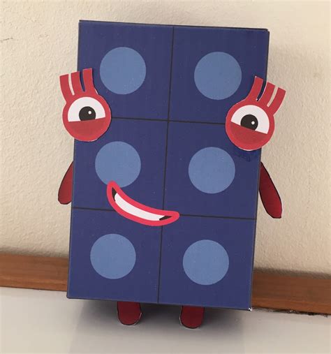 Numberblocks Free Printable Paper Toy Template 6 10 Printable Paper Images