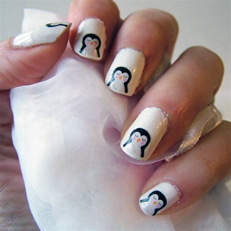 penguin nail art transfers  hoobynoo notonthehighstreetcom