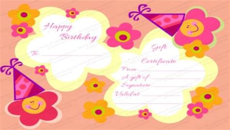 There are dozens of gift certificate templates over at canva. Birthday Gift Certificate Template - 12+ Free Word, PDF ...