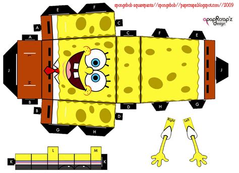 Spongebob Squarepants Papercraft En 2022 Manualidades Disney Juegos