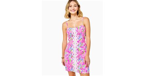 Lilly Pulitzer Cotton Womens Shelli Stretch Dress In Violet Moms The