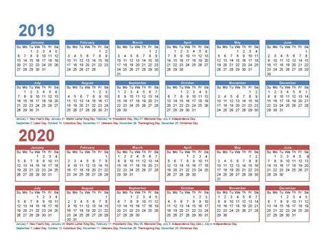 5 Year Calendar Printable Example Calendar Printable