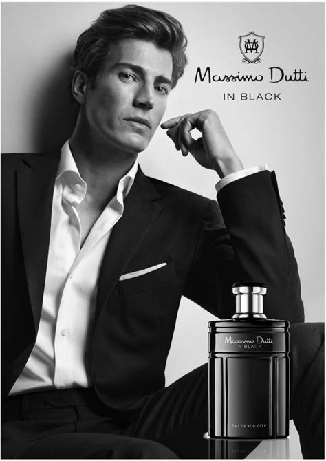 Oriol Elcacho For Massimo Dutti ‘in Black Fragrance Campaign Poses