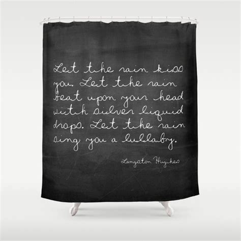 Choose from a number of great designs or create your own! Quote Shower Curtain Rustic Shower Curtain Langston Hughes