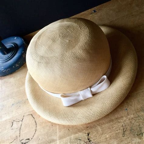 Vintage Straw Hat Ladies Straw Hat Spring Hat Summer Hat Etsy
