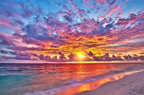 Sunset Wall Mural Sunset Over Ocean Poster Decor Tapestry Print Wallpaper Posters And Prints