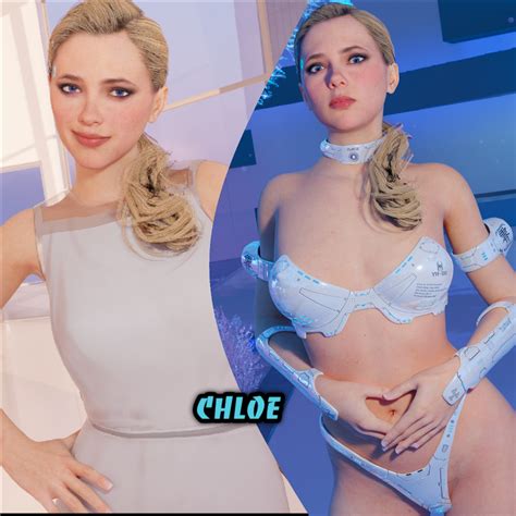 Rule 34 1girls 3d 3d Artwork Android Before And After Blender Blonde Female Cg Chloe