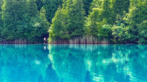 Us City Park Has An Incredible Lake The Color Of The Caribbean Sea