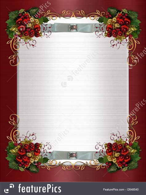 templates christmas  winter wedding border stock