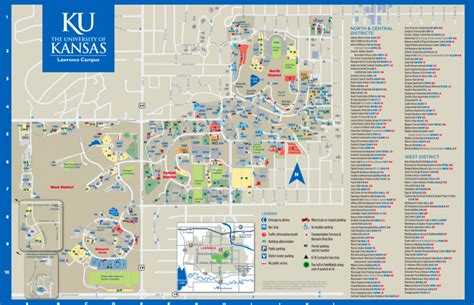 University Of Kansas Campus Map Map