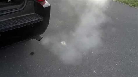 When water or coolant has entered your vehicle's combustion chamber a thick smoke in white color gets released from the exhaust pipe. White smoke coming out of my Tahoe exhaust - YouTube