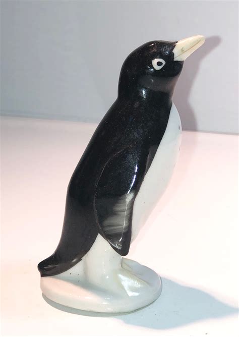 1377 Vintage Penguin Figurine Marked Japan In Red Etsy