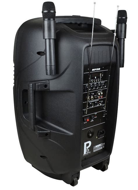 Battery Powered 15 Portable Pa System With Stand And Bags Portable Pa