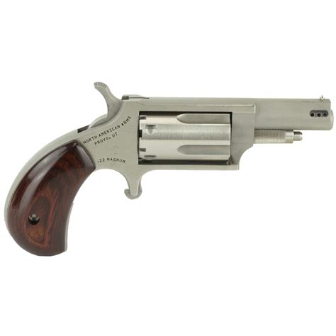 Naa 22mcp Mini Revolver 22 Lr22 Mag 5rd 163 Stainless Steel Rosewood