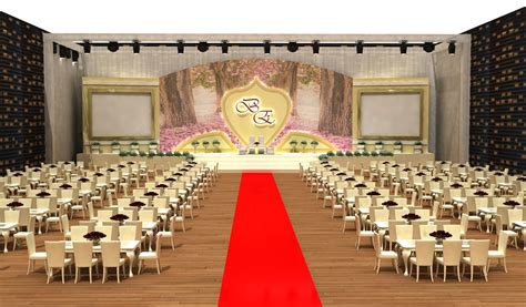 3d Wedding Ceremony Stage And Seating 011 3d Model Max Obj Fbx
