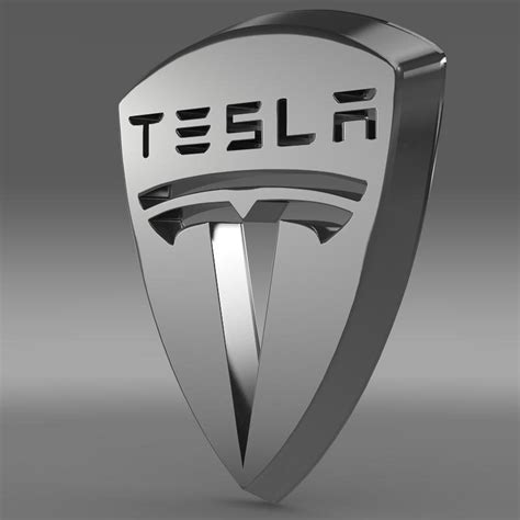 Tesla Logo 3d Model By Creative Idea Studio