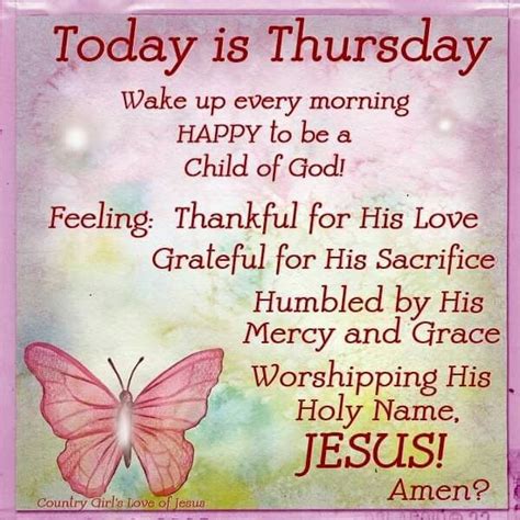 Thursday Blessings Thursday Morning Quotes Thursday Prayer Happy