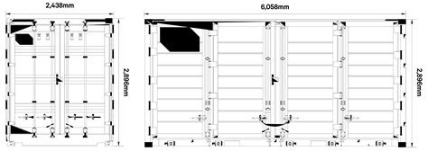 Iso Container Dimensions Drawing