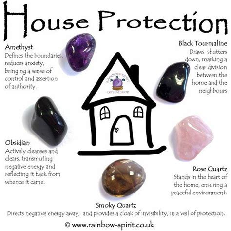 House Protection Crystal Set Etsy Chakra Crystals Crystals And
