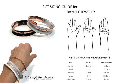 Sizing Guide Cuffs And Bangles — Cheryl Eve Acosta