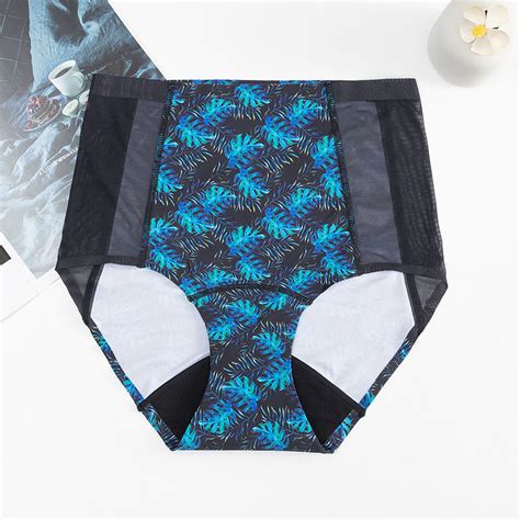 High Rise 4 Layers Physiological Postpartum Reusable Heavy Leak Proof Underwear Menstrual Period