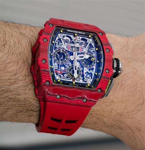 Richard Mille Rm 11 03 Automatic Flyback Chronograph Red Quartz Fq Tpt