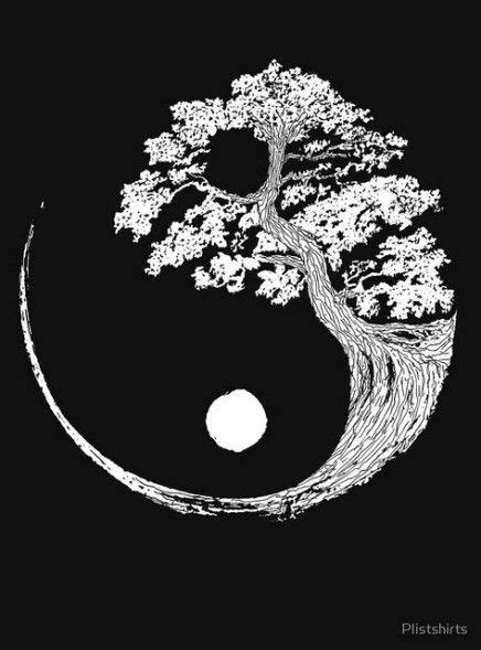 Yin Yang Tree Of Life Yin Yang Tattoos Symbole Ying Yang Ikigai