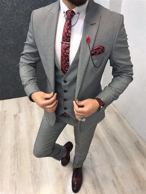 bernard grey checks slim suit slim suit grey slim fit suit dress suits for men