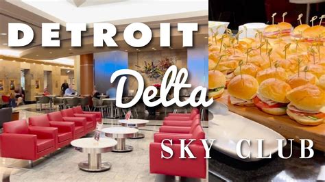 Detroit Delta Sky Club Lounge Detroit From The Air Youtube