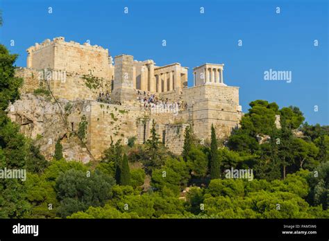 Acropolis View From Areopagus Hill Athens Greece Stock Photo Alamy