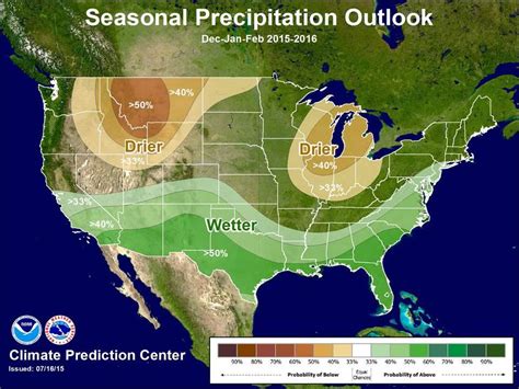 Noaas Official Outlook For Winter 201516 In The Usa