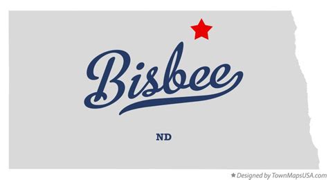 Map Of Bisbee Nd North Dakota