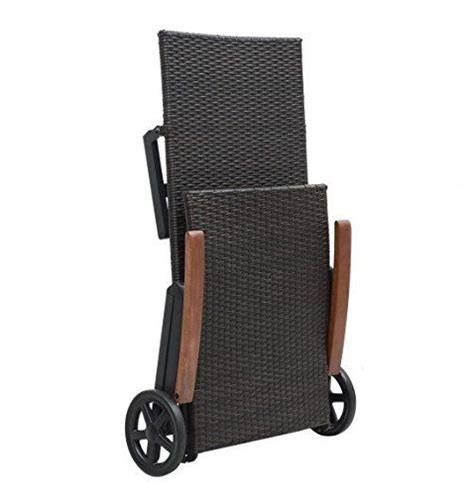 Dark brown shades, cover the whole chair, from. $134 Amazon.com : Brown Resin Wicker Folding Adjustable ...