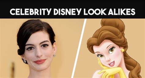 10 Famous Celebs Who Look Like Disney Characters 2022 List R