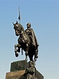 Equestrian statue of Wenceslaus l in Prague Czech Republic