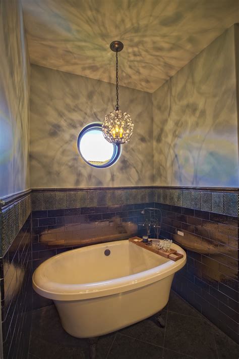 Private Residence Master Bath Featuring Handmade Tile Bath