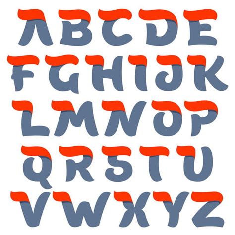 Script Alphabet Letters Vector Material Eps Uidownload
