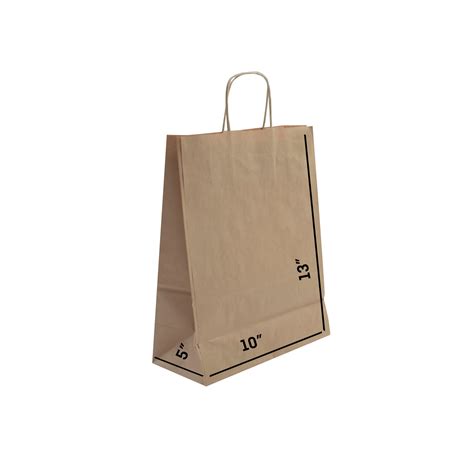 Kraft Paper Bags With Twist Handles Verticals
