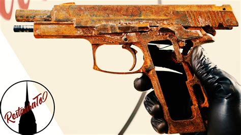 Restoration Of The Military Pistol Ruined By The Rust Bernardelli P
