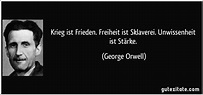 Krieg Ist Frieden Freiheit Sklaverei Unwissenheit Starke George Orwell ...