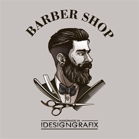 Design Outstanding Barber Shop Logo By Idesigngrafix