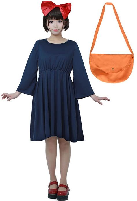 Kikis Delivery Service Halloween Cosplay Costume Witch Dress Halloween
