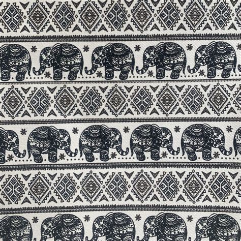 Elephant Print Canvas The Fabric Shop