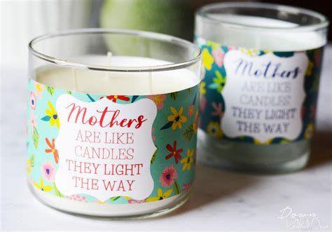 Mothers Day Candles Free Printable Candle Labels