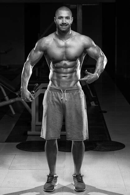 Premium Photo Portrait Of A Physically Fit Man Showing His Well Trained Body
