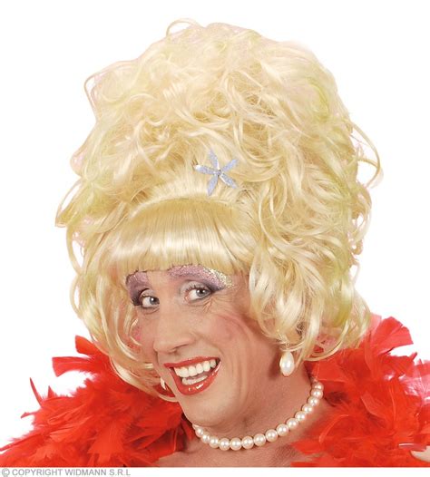 Drag Queen Wig Blonde Fancy Dress Royalty